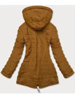 Černo-karamelová oboustranná dámská bunda (W502-1) Černo-karamelová oboustranná dámská bunda (W502-1)