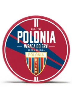 Hokejový puk Polonia Bytom Back to the Game RED Ltd SREBKR-POWRR