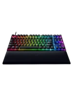 Razer Hunter V2 bez numerické klávesy, herní klávesnice, optická, LED RGB, USA, černá, drátová, klikací fialový spínač