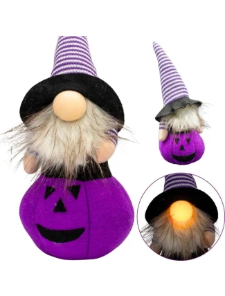 DÝNĚ DEKORATIVNÍ FIGURKA 35CM LED HALLOWEEN FIALOVÁ