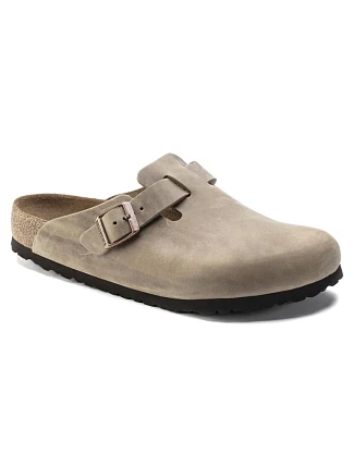 Dámské dřeváky Birkenstock BOSTON BS 1019484 TABACCO BROWN (úzká šířka)