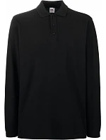 Fruit of the Loom Premium Polo LSL Piqué polo s dlouhým rukávem 16.3310 black Fruit of the Loom Premium Polo LSL Piqué polo s dlouhým rukávem 16.3310 black