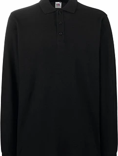 Fruit of the Loom Premium Polo LSL Piqué polo s dlouhým rukávem 16.3310 black