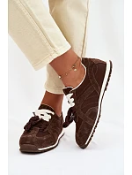 Kožené tenisky Vinceza Dámské 86427 Čokoládové