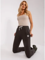 RV DR 9023.49P tmavě khaki tepláky