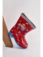 Dětské holínky „hasič“ Breezly – červené