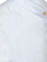 Pánská modrá košile s krátkým rukávem FashionStreet KX1048 Pánská modrá košile s krátkým rukávem FashionStreet KX1048