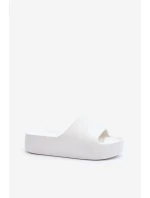 Dámské žabky na tlusté podrážce bílé Oreithano