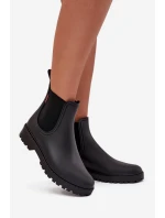 Dámské nízké matné holínky Birella – černé