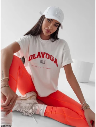 Dámské tričko 277117 ecru - Ola Voga Dámské tričko 277117 ecru - Ola Voga