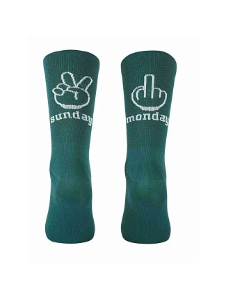 Cyklistické ponožky NORTHWAVE Sunday Monday Sock, smaragdové Cyklistické ponožky NORTHWAVE Sunday Monday Sock, smaragdové