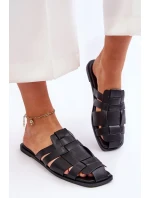 Dámské pruhované pantofle Černá Reyna Dámské pruhované pantofle Černá Reyna