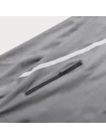 Šedá dámská rozepínací mikina se stojáčkem (20320)