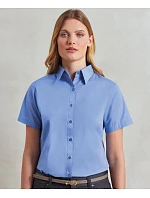Premier PR 302 Popelínová halenka s krátkým rukávem 39.0302 mid blue