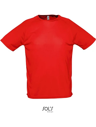 SOL'S Sporty Pánské raglánové sportovní tričko 25.1939 red SOL'S Sporty Pánské raglánové sportovní tričko 25.1939 red