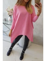 Oversize halenka ve světle růžové barvě Oversize halenka ve světle růžové barvě