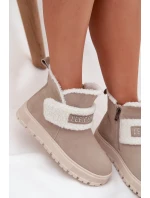 Zimní boty Dámské z přírodního nubuku s kožichem Lee Cooper LCJ 25 01 3739 Světle šedé Zimní boty Dámské z přírodního nubuku s kožichem Lee Cooper LCJ 25 01 3739 Světle šedé