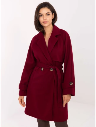 Kabát IT EN A9589.58 bordó