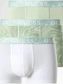 Pánské boxerky U3BG05K6YW0 P8AD zelenobílé - Guess