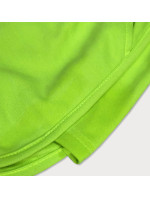 Dámské sportovní šortky v neonově zelené barvě (8K951-153)