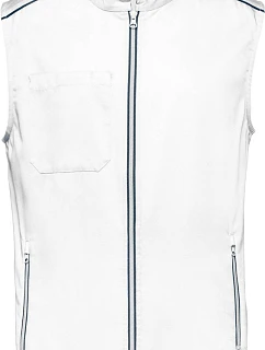 WK WK 6148 Pánská vesta "Day-to-Day" 20.6148 white/navy