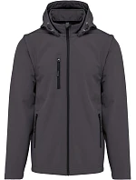 Kariban K 422 Unisex 3-vrstvá softshellová bunda s kapucí 20.K422 titanium Kariban K 422 Unisex 3-vrstvá softshellová bunda s kapucí 20.K422 titanium