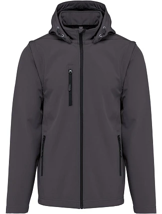 Kariban K 422 Unisex 3-vrstvá softshellová bunda s kapucí 20.K422 titanium Kariban K 422 Unisex 3-vrstvá softshellová bunda s kapucí 20.K422 titanium