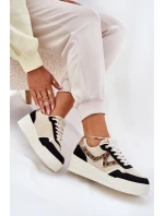 Dámské Sportovní Boty Na Platformě Leopardí Černé Lorori