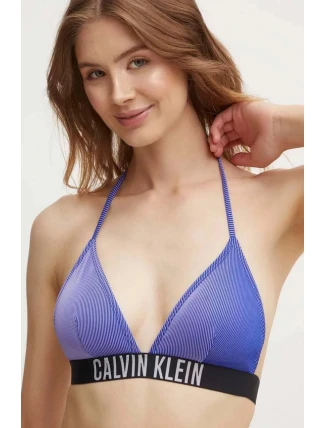 Dámská plavková podprsenka KW0KW02610 C86 modrá - Calvin Klein Dámská plavková podprsenka KW0KW02610 C86 modrá - Calvin Klein