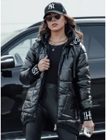 Dámská přechodná prošívaná bunda s kapucí FASHION CHIC černá FashionStreet TY4583