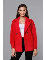 Krátký červený přehoz přes oblečení typu alpaka (CJ65) Krátký červený přehoz přes oblečení typu alpaka (CJ65)