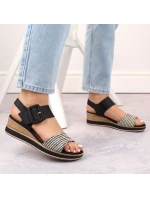 Remonte W RKR646 kožené sandály na platformě Remonte W RKR646 kožené sandály na platformě