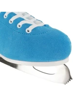 Modrobílé krasobrusle Roces Suede Eco-Fur 450702 004