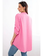 Halenka s delším zadním dílem růžová Halenka s delším zadním dílem růžová