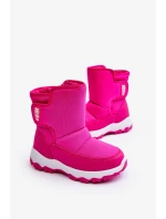 Dětské zateplené sněhule na suchý zip Pink Big Star Dětské zateplené sněhule na suchý zip Pink Big Star