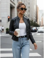 Dámská kožená bunda TIFANNY black FashionStreet TY4548