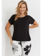 Pyžamo De Lafense 743 Elle kr/r S-2XL Pyžamo De Lafense 743 Elle kr/r S-2XL