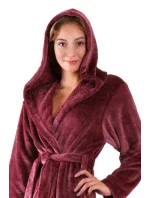 Dámský župan Siena s kapucí 3156 mauve wine - Vestis Dámský župan Siena s kapucí 3156 mauve wine - Vestis