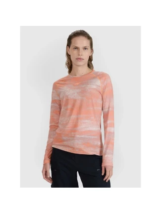 Dámské rychleschnoucí cyklistické tričko s dlouhým rukávem 4F 4FWSS25TFLOF344-70A Dámské rychleschnoucí cyklistické tričko s dlouhým rukávem 4F 4FWSS25TFLOF344-70A