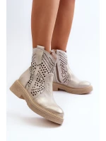 Dámské kůže Díra Botky kovbojka Zlaté Lewski 3305/2