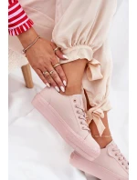 Dámské Tenisky Na Platformě Z Eko Kůže Big Star RR274A294 Růžové