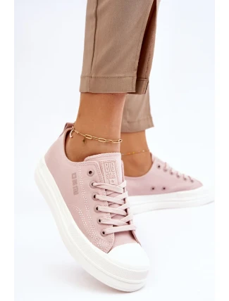 Nízké šněrovací tenisky Big Star LL274970 Nude