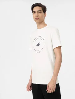 Pánské tričko H4L22-TSM029-12S bílé - 4F S