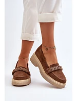 Dámské semišové mokasíny Zazoo 3429/W hnědé - Zazoo Dámské semišové mokasíny Zazoo 3429/W hnědé - Zazoo