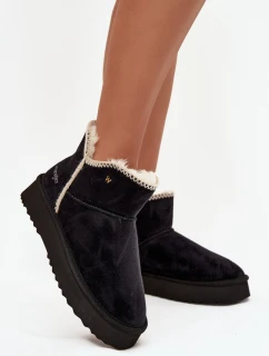 Ženské sněhule na platformě Wrangler 20253093.25Y Černé