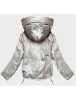 Zelená/béžová dámská oboustranná bunda Ż (BH-2204) Zelená/béžová dámská oboustranná bunda Ż (BH-2204)