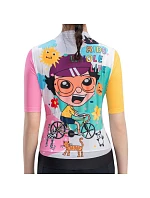 Dámské cyklistické tričko Rockbros 15210005005 L s potiskem – bílé Dámské cyklistické tričko Rockbros 15210005005 L s potiskem – bílé