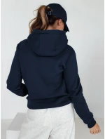 Dámská mikina s kapucí BASIC navy blue BY0561