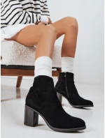 Dámské černé semišové kozačky FashionStreet ZY1247