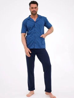 Pyžamo Cornette 318/57 cr/r S-2XL pánské rozepínací
